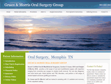 Tablet Screenshot of gruenmorrisoralsurgery.com